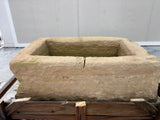 Hand Chiselled Limestone Planter Pot - 240914 - 82x56x32cm