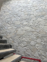 SAMPLE - Natural Stone Wall Cladding Free Form - Loose - White Quartz