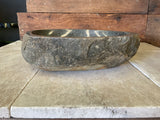 Handmade Natural Oval River Stone  Bathroom Basin  - RM 2310069