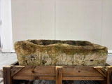 Hand Chiselled Limestone Planter Pot - 240919 - 82x51x27cm