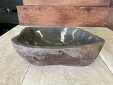 Handmade Natural Oval River Stone  Bathroom Basin  - RM 2310081
