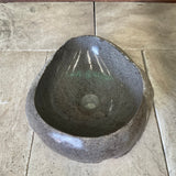 Handmade Natural Oval River Stone  Bathroom Basin  - PHM  2310001