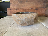 Handmade Natural Oval River Stone  Bathroom Basin  - RM 2310055
