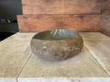 Handmade Natural Oval River Stone Bathroom Basin - RVM 2310045