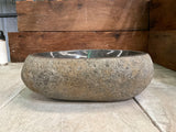 Handmade Natural Oval River Stone  Bathroom Basin  - RM 2310113