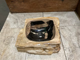 Natural Handmade Petrified Wood Basin - FSB 231014