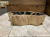 Natural Handmade Petrified Wood Basin - FSB 231022