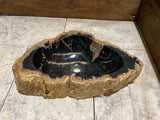 Natural Handmade Petrified Wood Basin - FSB 231035