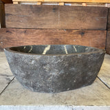 Handmade Natural Oval River Stone  Bathroom Basin  RM 2306096