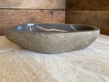 Handmade Natural Oval River Stone Bathroom Basin - RL2306002
