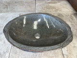 Handmade Natural Oval River Stone  Bathroom Basin RL 2310008