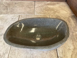 Handmade Natural Oval River Stone  Bathroom Basin RL 2310001