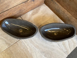 Handmade Natural Oval River Stone Bathroom Basin - Twin Set RL2306009