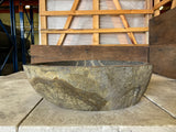 Handmade Natural Oval River Stone  Bathroom Basin  - RM 2309007