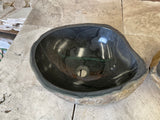 Handmade Natural Oval River Stone Bathroom Basin - Twin Set RS 2309002