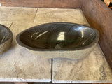 Handmade Natural Oval River Stone Bathroom Basin - Twin Set RL 2309006