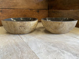 Handmade Natural Oval River Stone Bathroom Basin - Twin Set RS2306001