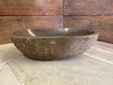 Handmade Natural Oval River Stone  Bathroom Basin  RL 240924