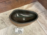 Handmade Natural Oval River Stone  Bathroom Basin  RL 240925