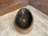 Handmade Natural Oval River Stone  Bathroom Basin  RL 240925