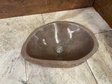 Handmade Natural Oval River Stone  Bathroom Basin  RM 2409086