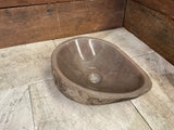 Handmade Natural Oval River Stone  Bathroom Basin  RM 2409086