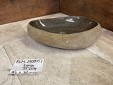 Handmade Natural Oval River Stone  Bathroom Basin  RVM 2409057