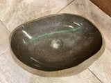 Handmade Natural Oval River Stone  Bathroom Basin  RVM 2409057