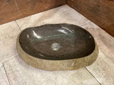 Handmade Natural Oval River Stone  Bathroom Basin  RVM 2409057