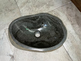 Handmade Natural Oval River Stone  Bathroom Basin  RM 2409029