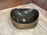 Handmade Natural Oval River Stone  Bathroom Basin  RVS 2409020