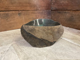 Handmade Natural Oval River Stone  Bathroom Basin  RVS 2409020