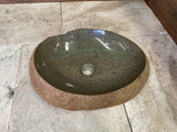 Handmade Natural Oval River Stone  Bathroom Basin  RVM 2409053