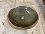 Handmade Natural Oval River Stone  Bathroom Basin  RVM 2409053