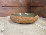 Handmade Natural Oval River Stone  Bathroom Basin  RVM 2409053