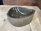 Handmade Natural Oval River Stone  Bathroom Basin  RM 2409048