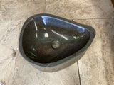 Handmade Natural Oval River Stone  Bathroom Basin  RM 2409048