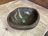 Handmade Natural Oval River Stone  Bathroom Basin  RM 2409138