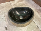 Handmade Natural Oval River Stone  Bathroom Basin  RS 2409065