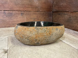 Handmade Natural Oval River Stone  Bathroom Basin  RS 2409065