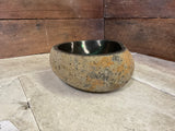 Handmade Natural Oval River Stone  Bathroom Basin  RS 2409065