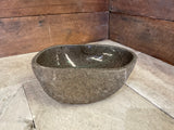 Handmade Natural Oval River Stone  Bathroom Basin  RM 2409044