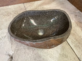 Handmade Natural Oval River Stone  Bathroom Basin  RM 2409044