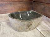 Handmade Natural Oval River Stone  Bathroom Basin  RM 2409060