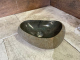 Handmade Natural Oval River Stone  Bathroom Basin  RS 2409081