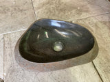 Handmade Natural Oval River Stone  Bathroom Basin  RS 2409081