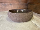 Handmade Natural Oval River Stone  Bathroom Basin  RVS 2409085