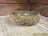 Handmade Natural Oval River Stone  Bathroom Basin  RS 2409082