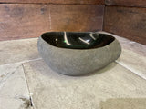 Handmade Natural Oval River Stone  Bathroom Basin  RVS 2409099