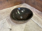 Handmade Natural Oval River Stone  Bathroom Basin  RS 2409025